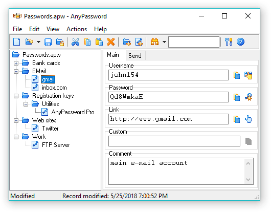 Screenshot for AnyPassword 1.44